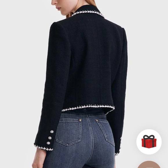 Goelia tweed knitted short jacket - Picture 3 of 9